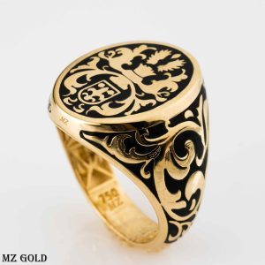 انگشتر طلا مردانه کد TE159
