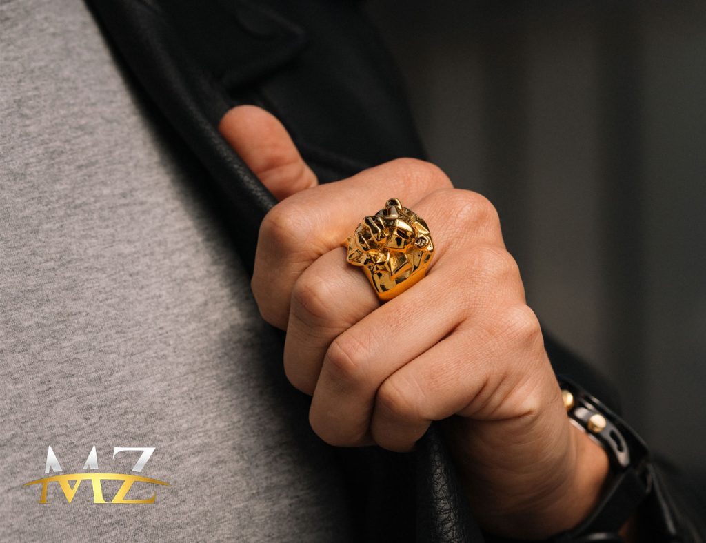 اندازه انگشتر طلا مردانه