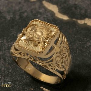 انگشتر مردانه شیر و خورشیدTE698
