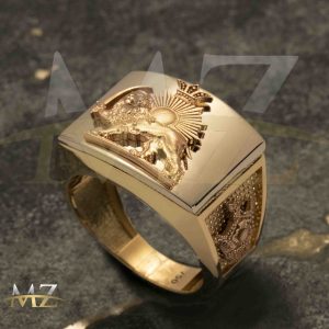 انگشتر مردانه شیر و خورشید AR719