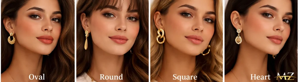 کدام گوشواره مناسب صورت گرد است؟